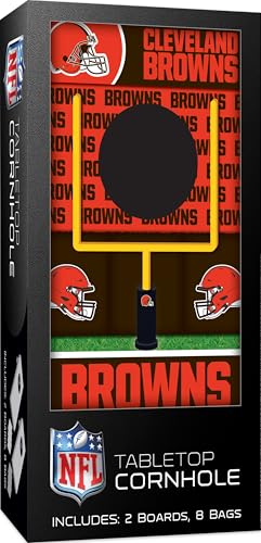 MasterPieces NFL Cleveland Browns Tabletop Cornhole Game Set for Adults