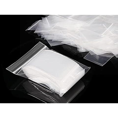 Plastikbeutel Zipper beutel druckverschlussbeutel baggies 300 Stück 6*4 cm plastiktüten ziplock zip klein tütchen baggys wiederverwendbar tüten groß wiederverschließbare Cover