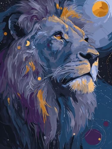 Animal Pintar por Numeros Adultos Planeta Cuadros 60x80cm