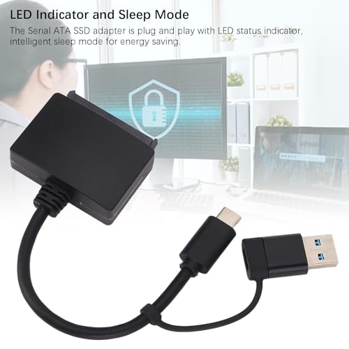 Adaptador de cable SATA a USB-C para disco duro 2.5 pulg miniatura 2