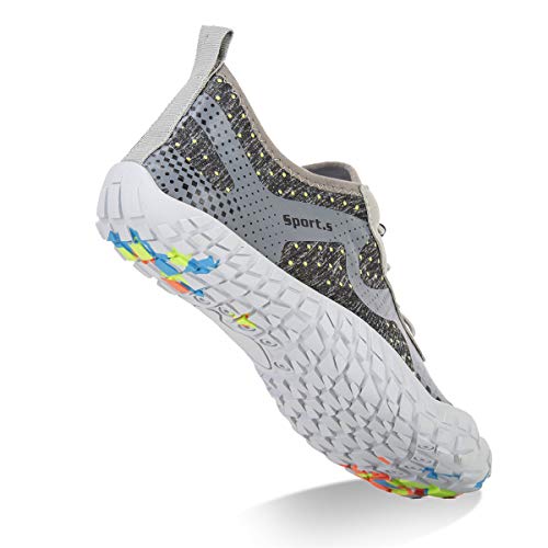 Image of Water Shoes for Men Barefoot Quick-Dry Aqua Sock Outdoor Athletic Sport Shoes for Kayaking, Boating, Hiking, Surfing, Walking