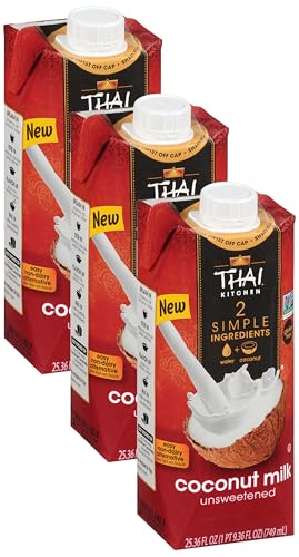 Thai Kitchen Unsweetened Coconut Milk, 25.36 fl oz (Pack of