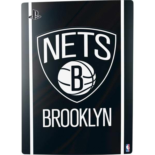 Skinit Decal Gaming Skin Compatible with PS5 Bundle - Officially Licensed NBA Brooklyn Nets Jersey Design
