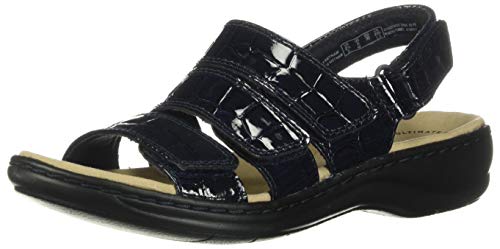 clarks patent sandals