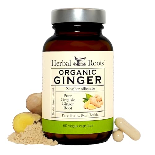 Herbal Roots Ginger Supplement | Organic Ginger Root Capsules |