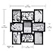 Malden 4x6 9-Opening Collage Picture Frame - Displays Nine 4x6 Pictures - Black