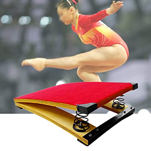 DOZPAL Vaulting Gymnastics Equipment Kids Spring Board, Thickened 2 Springs Inside for School/Sports Club/Martial/Track and Field, Bearing 80kg,2springs