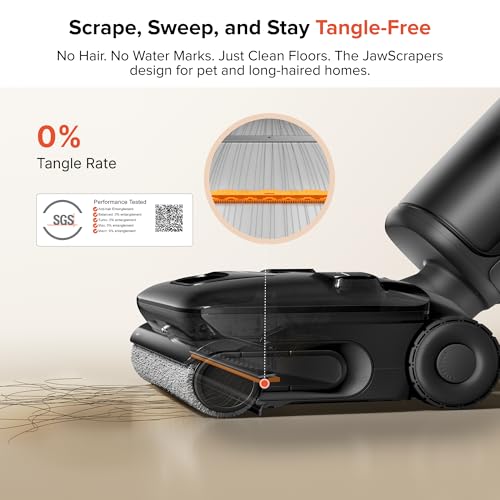 Image of roborock F25 ACE Pro Foam Wet Dry Vacuum Cleaner, Cordless Vacuum Mop, 25000Pa Foam Spray Mop, 203F Self-Cleaning Hard Floor Cleaner Machine for Tile Hardwood Floor Gentle Cleaning, 180 Lie Flat