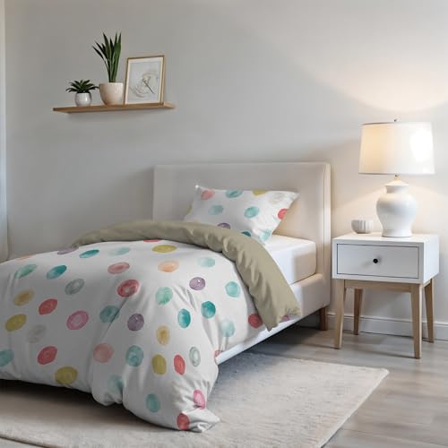 Housse de couette 1 place en microfibre Balloon pour lit enfant et ado