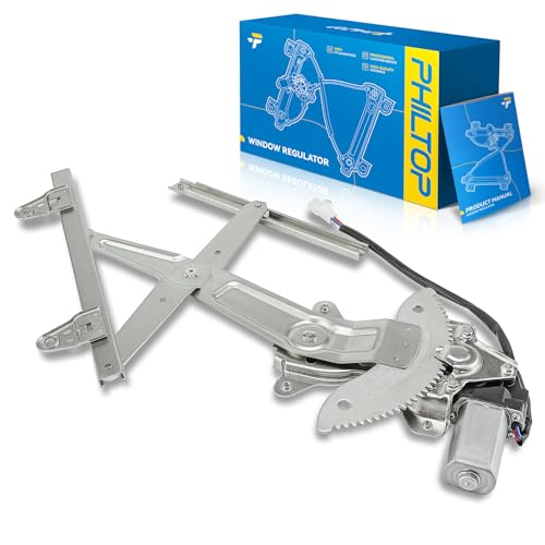 Image of PHILTOP Rear Left Driver Side Power Window Regulator and Motor Assembly Compatible with 1997-2001 Toyota Camry Replaces 741-829,2 Pins