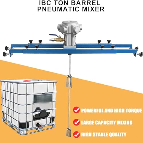 Mezclador de pintura neumático para barriles IBC Ton | Agitador de aire con colgador de soporte | Máquina agitadora de alta potencia para una mezcla eficiente