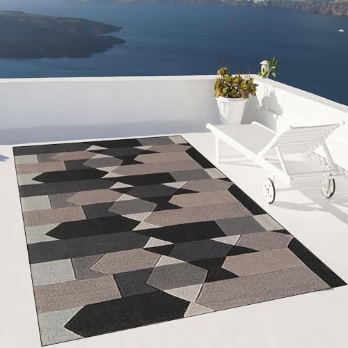 Alfombra pasillo moderna para salón y dormitorio suave y lavable de 60 x 65 cm 2