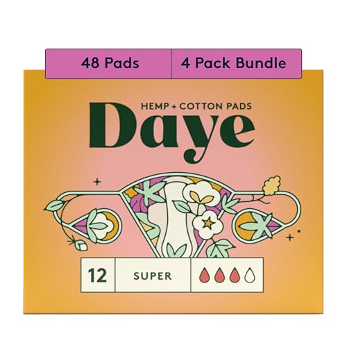 Image of Daye Organic Hemp Fiber Menstrual Pads (Super 48)