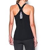 Under Armour Women's CoolSwitch Tank, Black/Metallic Silver, Medium