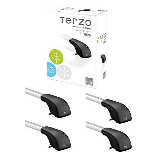 (大特価)terzo エアロバーフットセットダイレクトレールタイプ EF102A Amazon | Terzo テルッツォ (by PIAA) ルーフキャリア