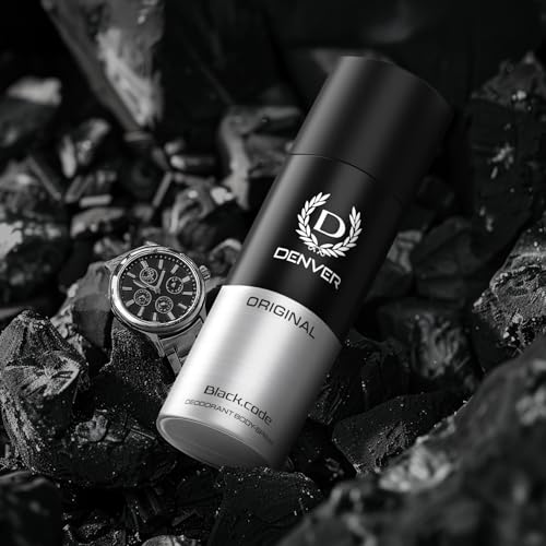 Image of Denver Black Code 150 ML & Verve 200 ML Deodorant For Men, Pack of 2 | Long lasting Deodorant