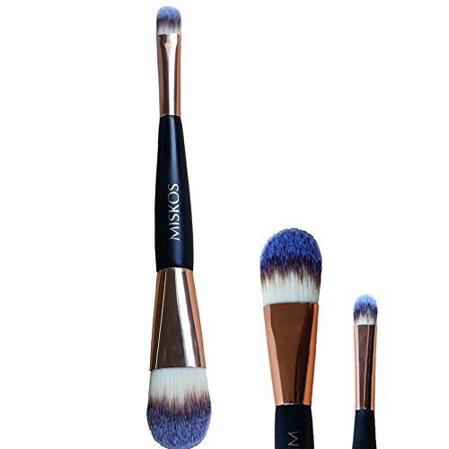 MISKOS Brush Kit Double Ended Head Soft For Eyeshadow Foundation Concealer 18cm Face Makeup Brush Set for Women