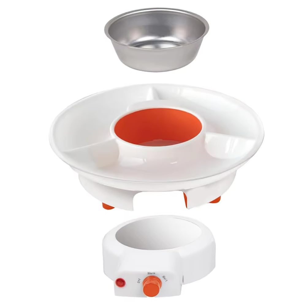 Machine à Fondue Au Chocolat, Kit De Fondue Au Chocolat avec 4 Fourchettes en Acier, Ensemble De Casseroles à Fondue Au Chocolat électrique, Contrôle De La Température, Machine à Fontaine à Chocolat