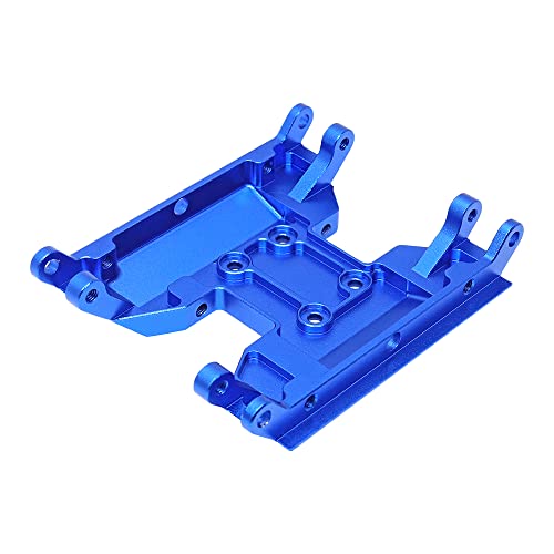 Image of Aluminum Chassis Skid Plate for Axial UTB18 Capra 4WD 1 /18 Trail Buggy Upgrade Part (Dark Blue)
