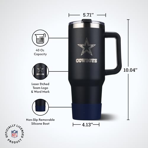Image of The Memory Company Officially Licensed NFL - Dallas Cowboys 46oz Game Day Tumbler with Laser Engraved Team Logo