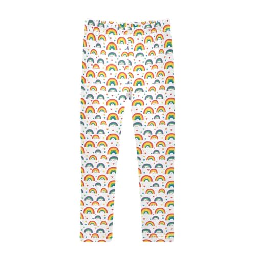 Girls Leggings Cute Rainbow Heart Toddler Girls Clothes Leggings for Girl Toddler Girl Trousers