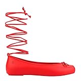 PVC melissa Femme Vicky Ad Ballerines, Rouge, 41/41.5 EU Étroit