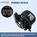 AC Blower Motor Fan Replacement Fits for 2011-2019 Ford Fiesta, 2018-2022 EcoSport, Front HVAC Plastic Heater Blower Motor, 700288, AV1Z19805C, SK700288, BM00245C