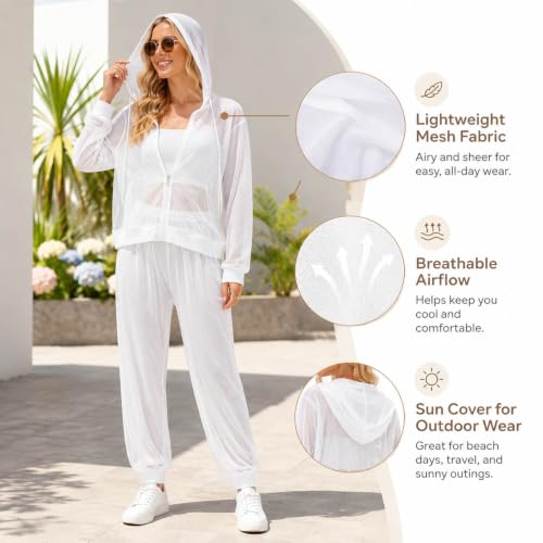 Trajes de malla con capucha para protegerse de mosquitos en el camping 4