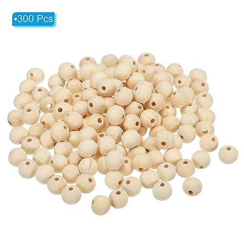 PATIKIL 12mm Natural Wood Beads - Image 3