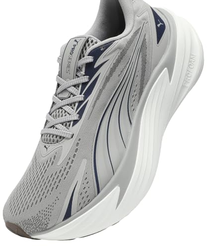 Image of PUMA | Maxima Pro Lightweight Running Shoes | Gray Echo-Warm White-Gum | 10UK