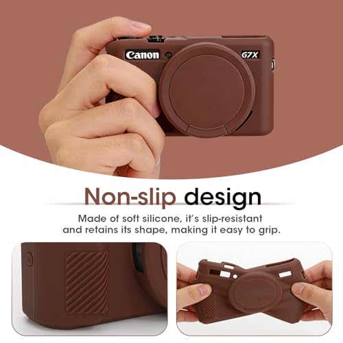 Funda para cámara Canon PowerShot G7 X Mark II color marrón miniatura 2
