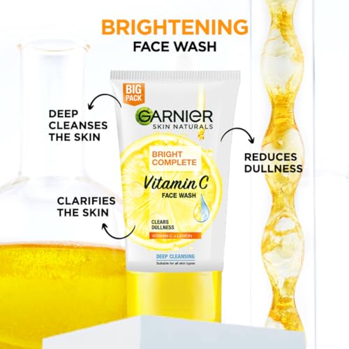 Garnier Skin Naturals, Facewash, Cleansing and Brightening, Bright Complete, 100 g - Image 3