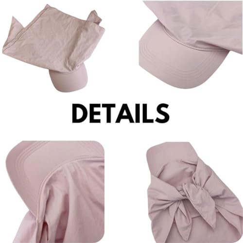 Sombrero para sol con ala ancha y protección para cuello para mujer miniatura 5