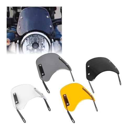 Déflecteurs pare-brise noir moto : bulle de protection anti-bruit et vent - 3