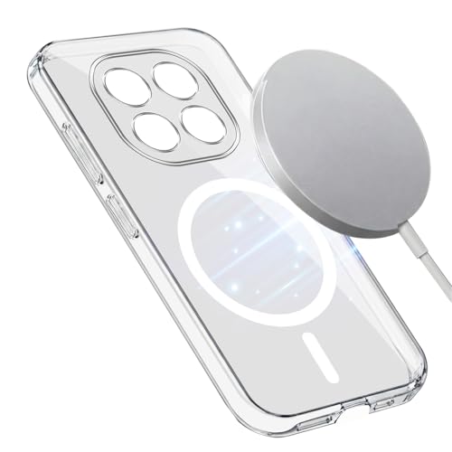 Image of Jkobi Lifetime Anti-Yellow MagSafe Compatible Clear Back Cover Case for Xiaomi Redmi Note 15 Pro 5G (Sleek Hard Crystal | Shockproof and Camera Protection)