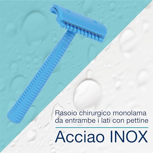 GIMA SUMBOW HOLDING MEDICAL INSTRUMENTS SM70022-1D Chirurgische Rasiermesser, Einzelklinge mit Kamm (50-er pack)