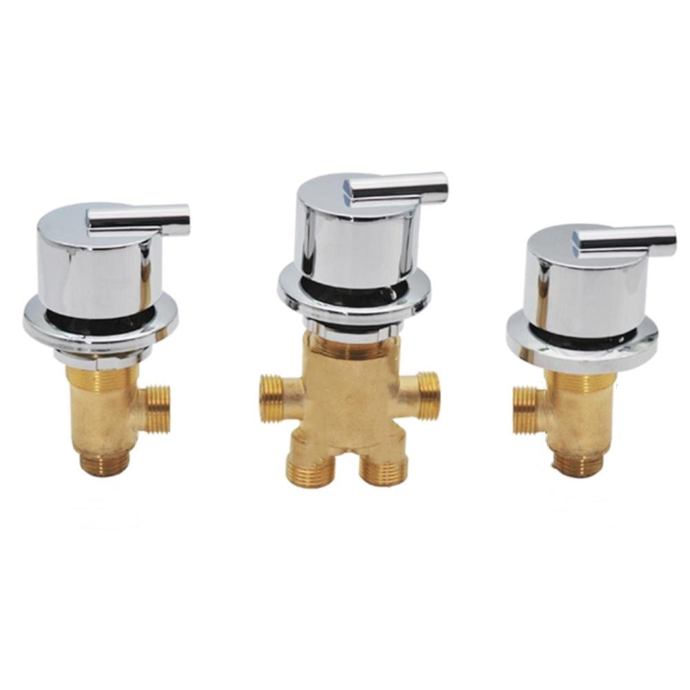 pieza dividida, bañera, cascada, grifo, ducha, mezclador de baño, grifo, válvula de Control de desvío, mezclador de agua caliente fría de latón