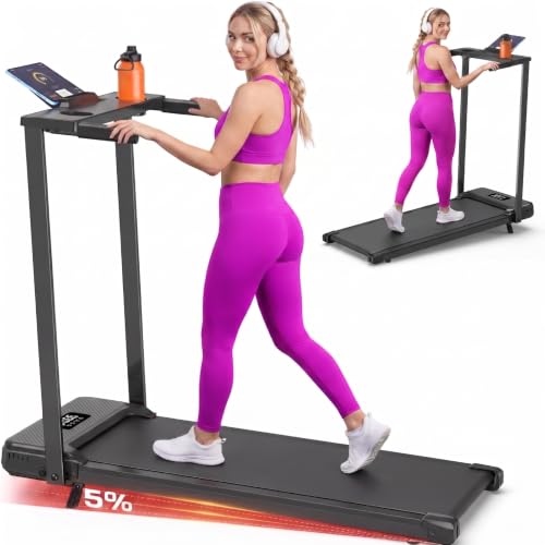 Image of ANCHEER Walking Pad with Handle Bar, Treadmill with Incline-Home /Office