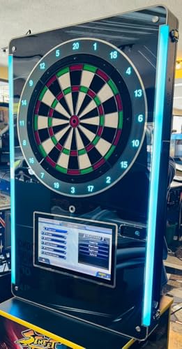 Take Aim Touchscreen Wall-Mount Electronic Dart Board – Coin Operated for Home & Commercial Use