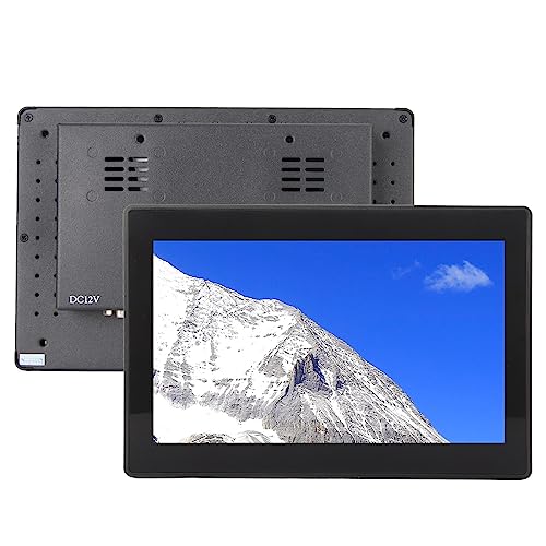 Atyhao Tragbarer Monitor mit Touchscreen, 1280 X 720 Auflösung, IPS-Monitor, Wasserdicht, 10-Punkt-kapazitive Touch-Wandhalterung, 8 Zoll, Energieeinsparung für Sicherheit (EU-Stecker) – Bild 3