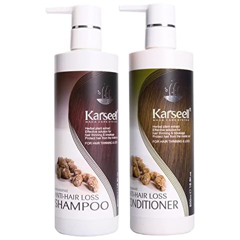 Anti-Hair Loss Shampoo and Conditioner Set Hair Growth Shampoo and Conditioner Sets Effective Solution for Hair Thinning and Breakage, Helps Stop Hair Loss Hair Loss Treatment for Men Women(2X500mL) Cover
