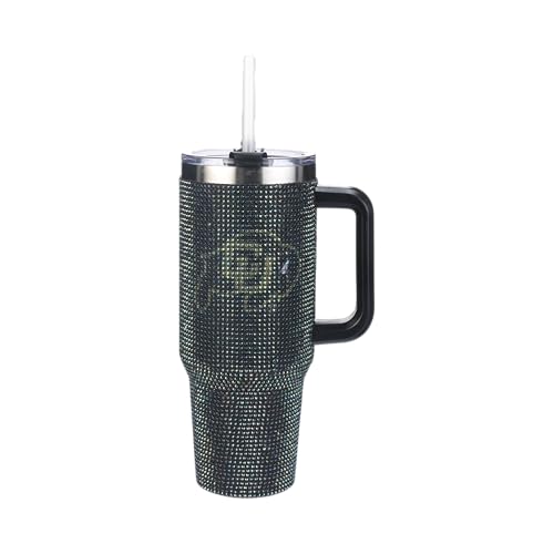 Image of The Memory Company Officially Licensed NCAA 40oz Rhinestone Game Day Tumbler, Stainless Steel Water Bottle with Lid & Straw, Vacuum Insulated, For Hot & Cold Drinks, University of Colorado, Boulder