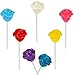 Fruidles Charming Roses Lollipops, Large Lollipop Sucker, Mixed Fruit Flavor, Individually Wrapped, 34g (Pack of 3)