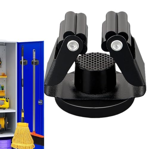 Generisch Magnetischer Mopp-Besenhalter | 4,5 X 3,6 Cm - Mopphalter | Starker -mopp-Halter | Magnetischer Organizer Werkzeuge | Robustes Wandregal Ohne Bohren Für Küche, Wäscherei, Garage & Schuppen