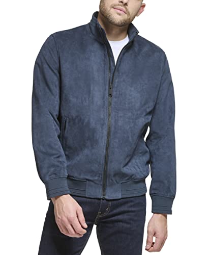 Image of DKNY Men's Modern Knit Collar Bomber Jacket