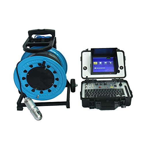 Schornsteindreherkamera-Inspektionsanlage 50m/100m vertikale weiche Kabel-Wasser-Rohrkamera mit DVR-Schaltbox,50M