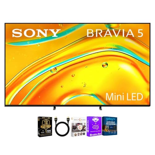 Sony K98XR50KIT1 98 inch Class BRAVIA 5 Series 4K Mini LED UHD Smart Google TV XR Processor HDR