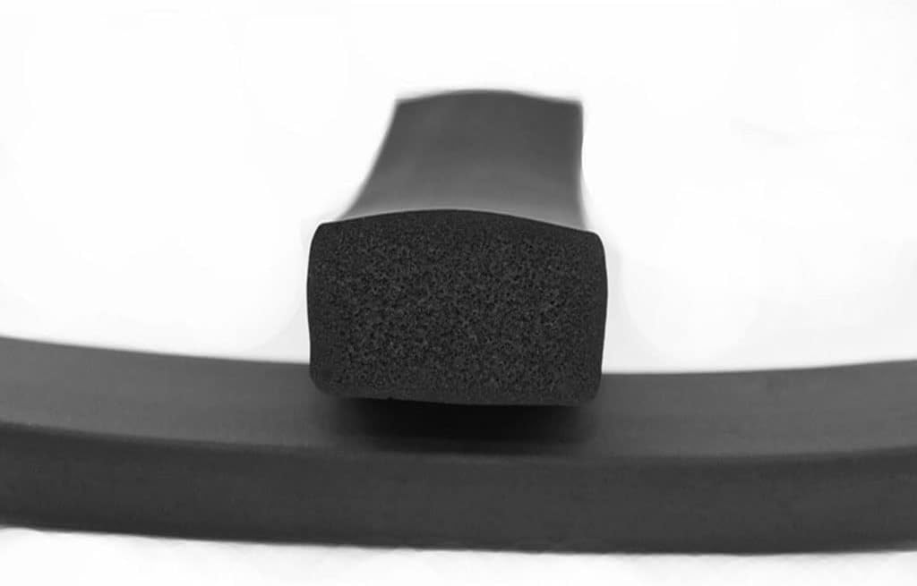 EPDM Rubber Foam Sponge Bar Seal Strip, Flat 2 3 5 8 10mm× 4 10 15 20 25 30 40 50mmmm Sponge Strips, Marine Weather Strip, 1m Black (Color : 5 * 50)