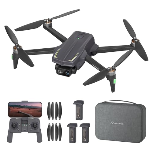 Ameta S20 Pro 4K GPS Drone Include Batteria di Ricambio (3 in Totale)