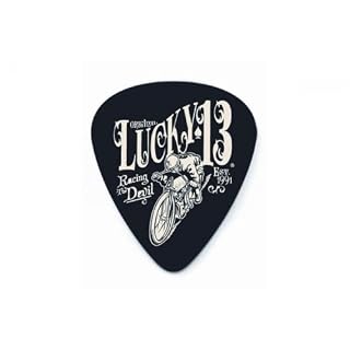 Dunlop L18r.60 Lucky 13 Picks, vintage Speed.60 mm, 36/sac - Les Beatles, Paul McCartney, John Lennon, RIngo Starr, George Harrison